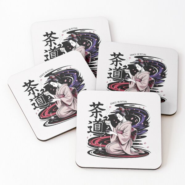 Item preview, Grace in Ritual Japanese Tea Ceremony Otaku Art Style designed and sold by SplashTastic.