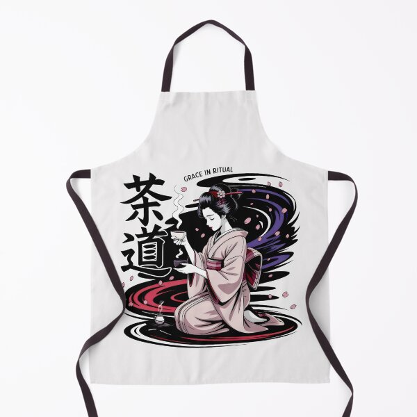 Item preview, Grace in Ritual Japanese Tea Ceremony Otaku Art Style designed and sold by SplashTastic.