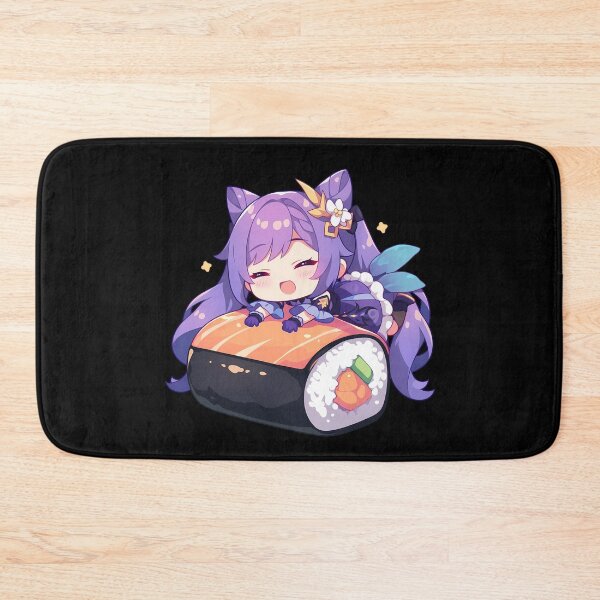 Item preview, Game Keqing Genshin Impact Cute Chibi Sushi Kawaii Purple Hair Anime Girl designed and sold by CarlosBender.