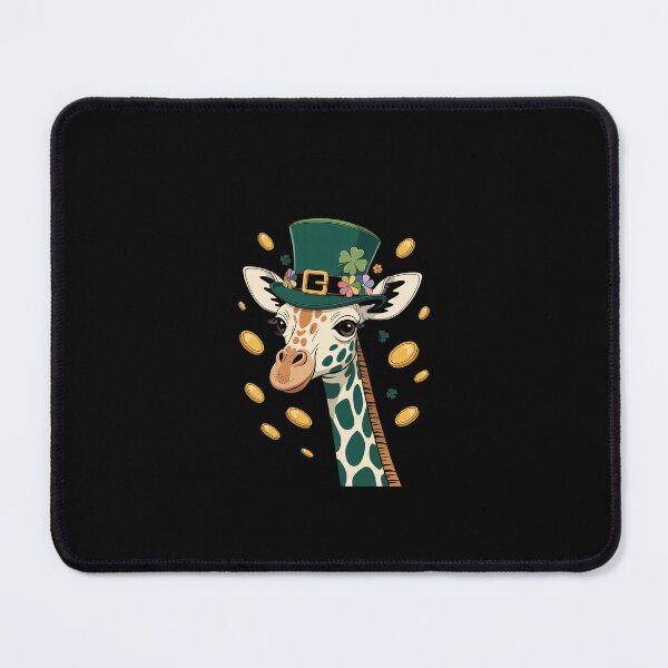 Item preview, Green Giraffe shamrock on St Patricks Day Giraffe designed and sold by SyntaxClaw.