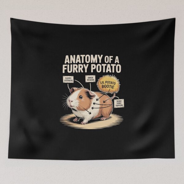 Item preview, Guinea Pig Anatomy Of Furry Potato Cavy Men Women Kids designed and sold by DigitaldeligArt.