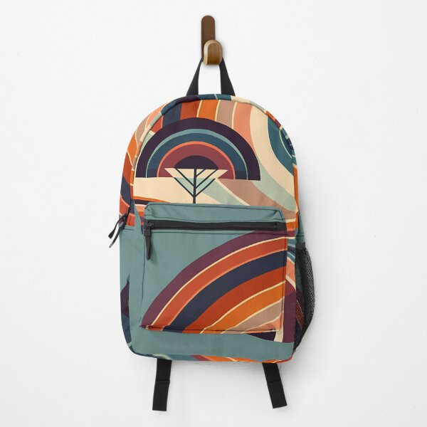 Item preview, Retro Geometric Sunset Landscape designed and sold by InkSmithery.