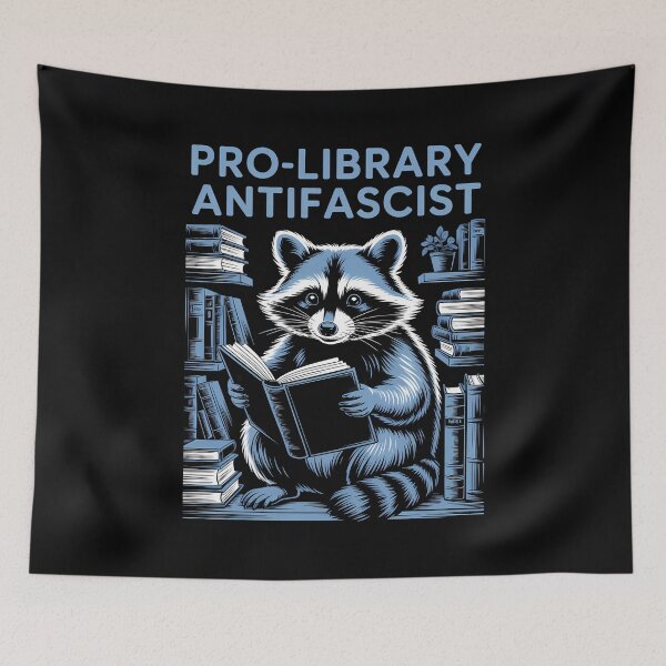 Item preview, Library Raccoon Aesthetic designed and sold by tiekanamac.