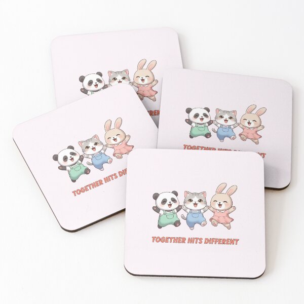 Item preview, Together Hits Different Galentine’s Art designed and sold by Moon's Arts.