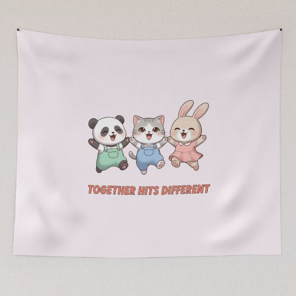 Item preview, Together Hits Different Galentine’s Art designed and sold by Moon's Arts.