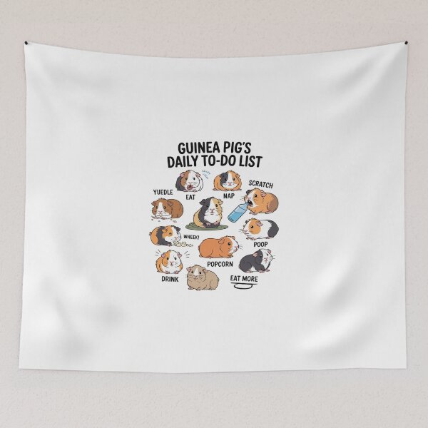 Item preview, Guinea Pig Daily To-Do List Cute Guinea Pig Lover designed and sold by SyntaxClaw.