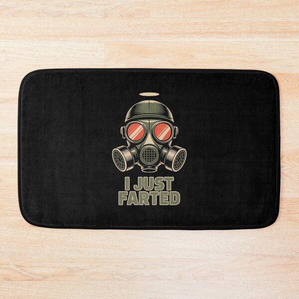 Item preview, I Just Farted Farting Gas Mask Fart Joke  designed and sold by MarkLeedsArt.
