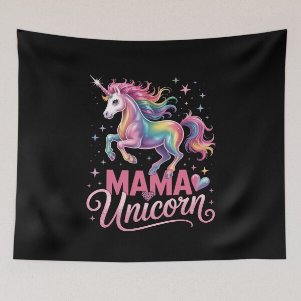 Item preview, Mama Unicorn Animal Cute Family designed and sold by tiekanamac.