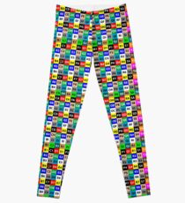 3D Art UV Grid Leggings