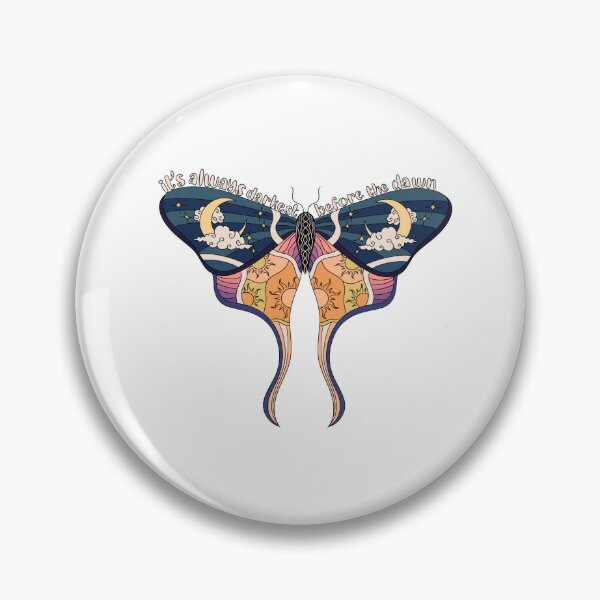 Item preview, Colourful moth it’s always darkest before the dawn  designed and sold by waltcrystal.