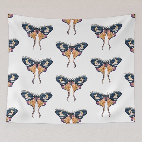 Item preview, Colourful moth it’s always darkest before the dawn  designed and sold by waltcrystal.