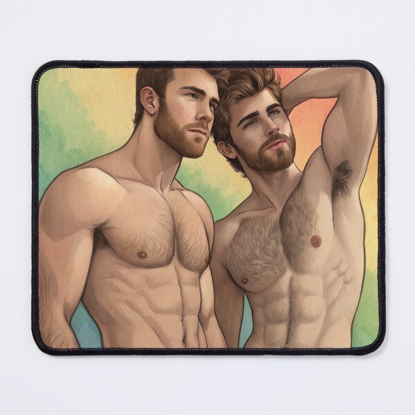 Artikelvorschau, Gay Pride Affection: Watercolor Guys entworfen und verkauft von gayishdesign.