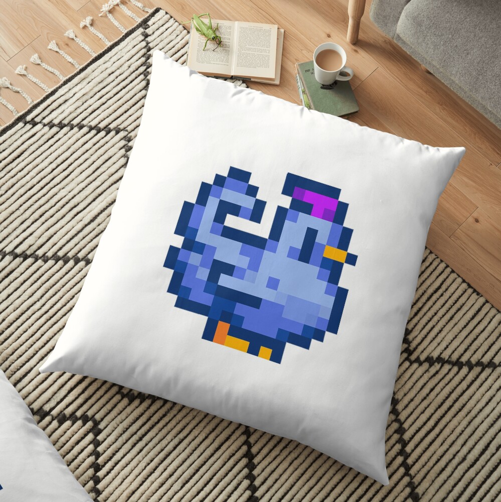 stardew valley blue chicken pillow plush