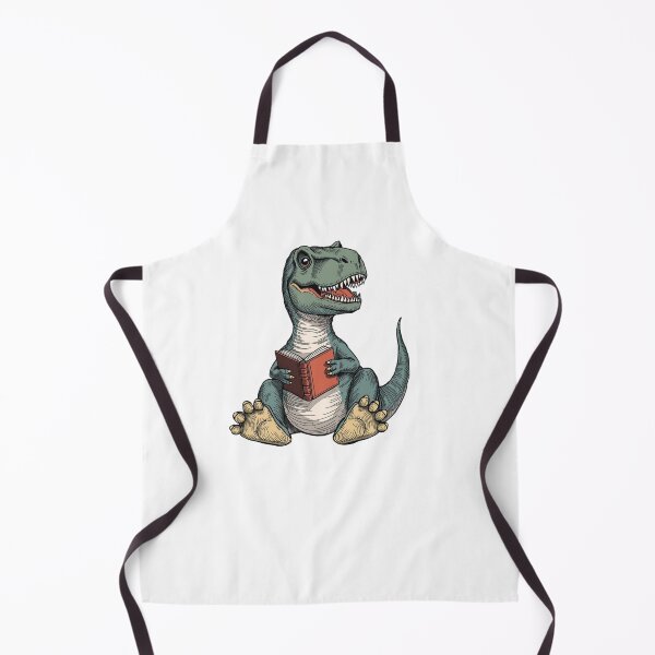 Item preview, Cute Dinosaur with Book,t-rex Dinosaur reading a book  designed and sold by SOUFIANE1991.