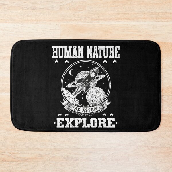 Item preview, HUMAN NATURE EXPLORE space lover space exploration planets rocket astronaut sci fi designed and sold by Jt41.