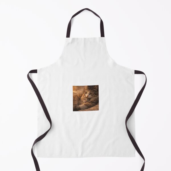 Item preview, Protective Mother Cat with Sleeping Kitten designed and sold by LovelyCatGalaxy.