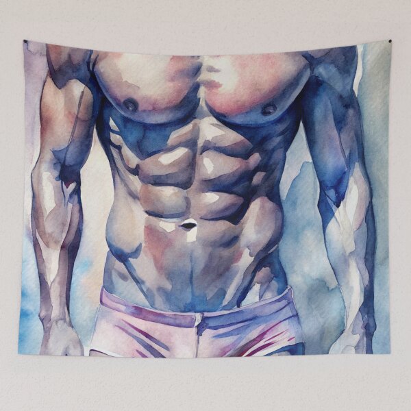 Item preview, Artistic Fusion of Male Strength and Colours designed and sold by gayishdesign.