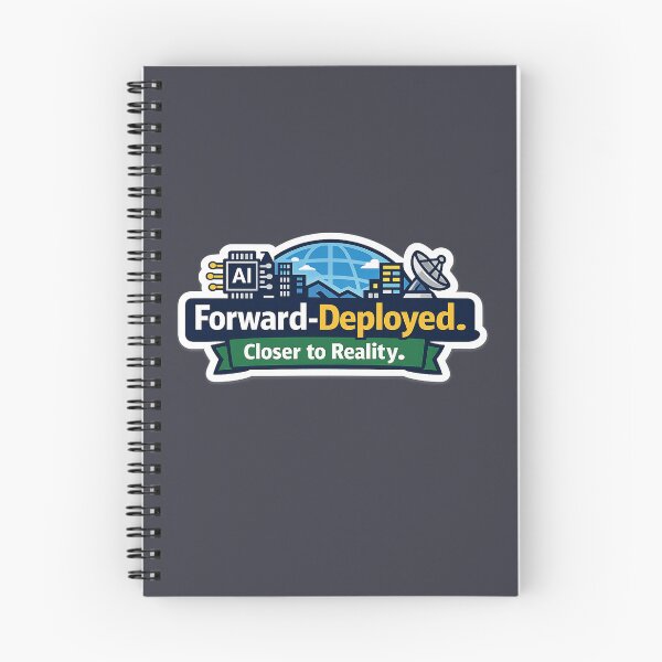 Item preview, Forward-Deployed. Closer to Reality. – AI Forward-Deployed Engineer Sticker designed and sold by unscriptedPixel.