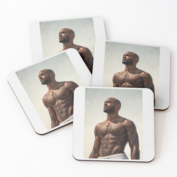 Item preview, Sculpted Light: Male Strength and Reflection. designed and sold by gayishdesign.