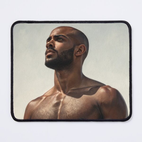 Item preview, Sculpted Light: Male Strength and Reflection. designed and sold by gayishdesign.