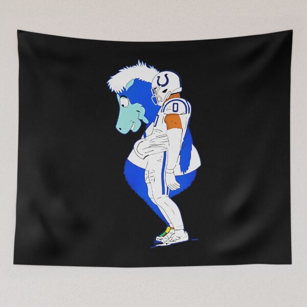 Item preview, Jonathan Taylor Colts Football And Blue Mascot Mem designed and sold by Imran Shoaib.
