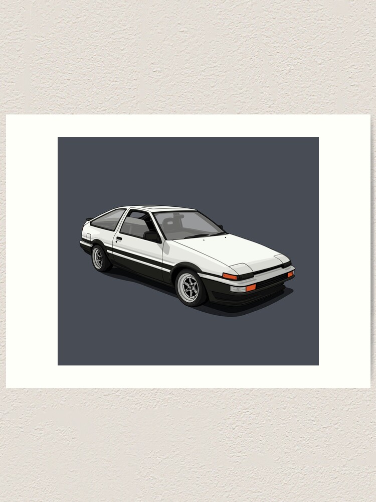 Ae86 Corolla Sprinter Trueno Art Print By Artymotive Redbubble