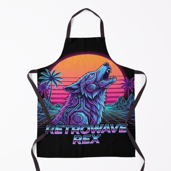 Artikelvorschau, Retrowave Rex Cyberpunk Wolf Illustration entworfen und verkauft von Bryghte.