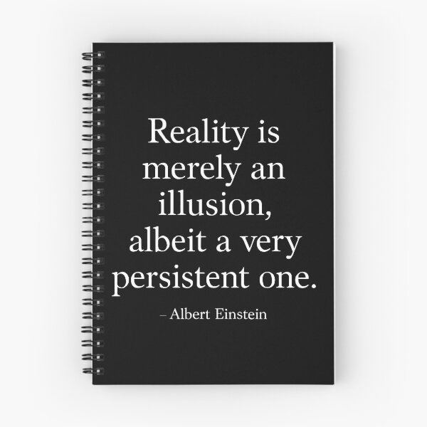 Item preview, Reality Is an Illusion – Albert Einstein Quote (White Font) designed and sold by TshirtsLabs.