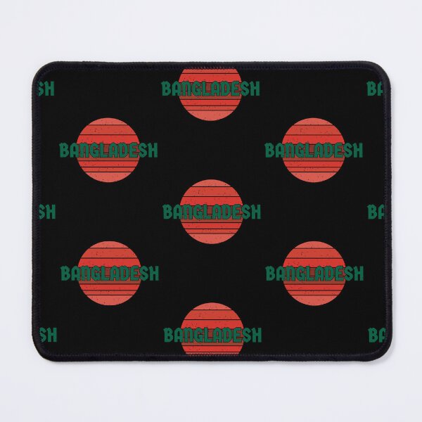 Item preview, Bangladesh vintage sunset Bangladesh writing word (red & green) designed and sold by dezanli.