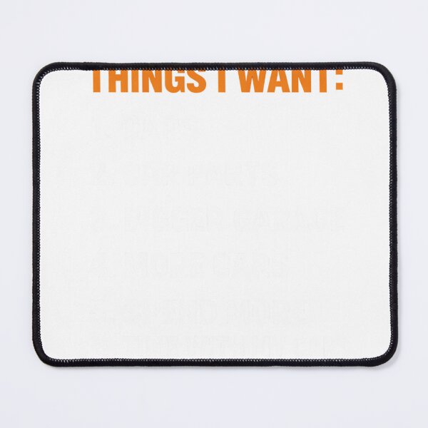 Item preview, Things I Want – Cars Garage Life Typography designed and sold by SPREADito.