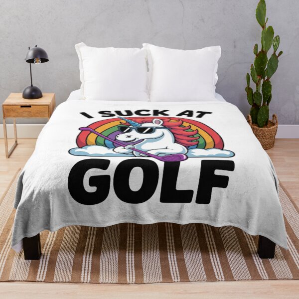 Item preview, I Suck At Golf Golf Loser Unicorn Sarcastic Golfing designed and sold by MarkLeedsArt.