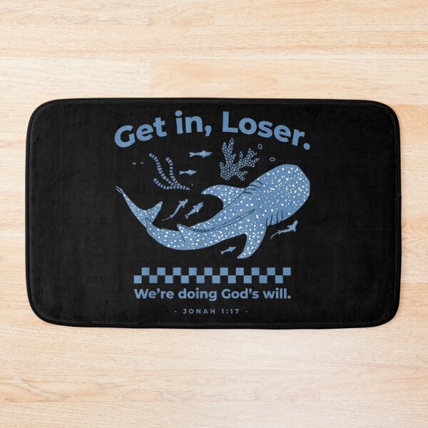 Item preview, Get In Loser Whale Shark Ocean Life Biblical Humor Sea Creature designed and sold by CrinoSwice.