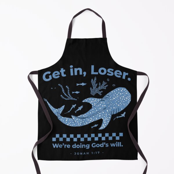 Item preview, Get In Loser Whale Shark Ocean Life Biblical Humor Sea Creature designed and sold by CrinoSwice.