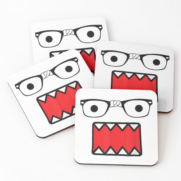 Item preview, Funny Monster Face with Nerd Glasses and Sharp Teeth Mascot designed and sold by LizzyKeiko.