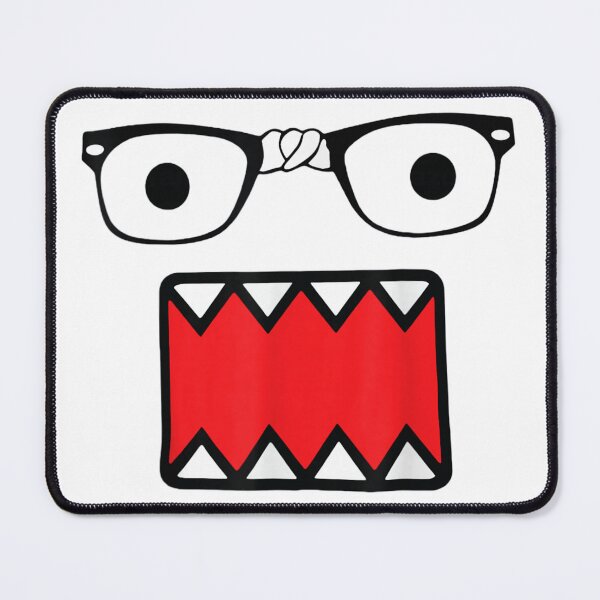 Item preview, Funny Monster Face with Nerd Glasses and Sharp Teeth Mascot designed and sold by LizzyKeiko.