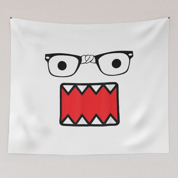 Item preview, Funny Monster Face with Nerd Glasses and Sharp Teeth Mascot designed and sold by LizzyKeiko.