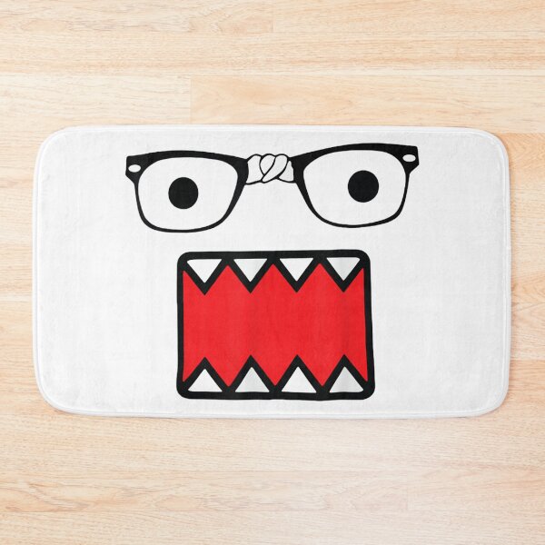 Item preview, Funny Monster Face with Nerd Glasses and Sharp Teeth Mascot designed and sold by LizzyKeiko.
