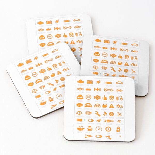 Item preview, Automotive Icons – Car Parts & Dashboard Symbols designed and sold by SPREADito.