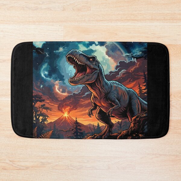 Item preview, Roaring T-Rex in Prehistoric Landscape designed and sold by Bryghte.