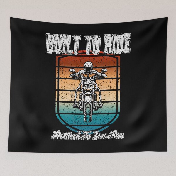 Item preview, BUILT TO RIDE DESTINED TO LIVE FREE motorcycle rider travel motorcycle adventures enjoy the road vintage motorcycles designed and sold by Jt41.