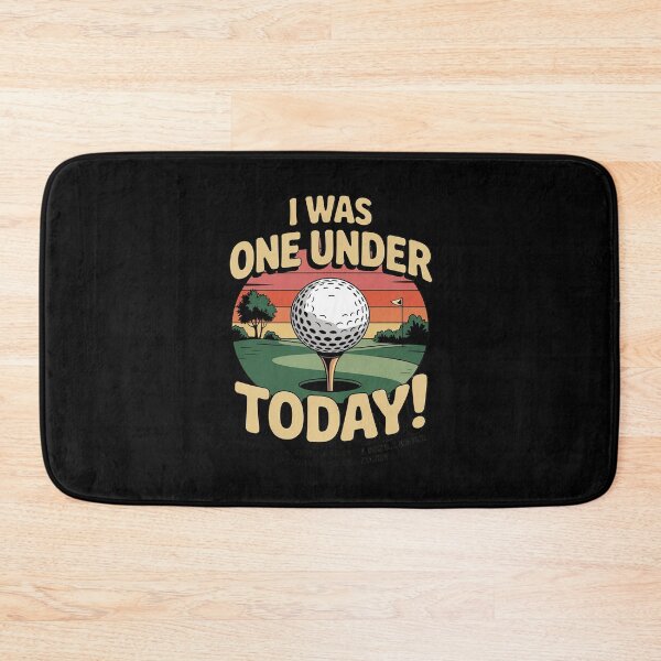 Item preview, I Was One Under Today Golf Lover Golfer Golfing designed and sold by MarkLeedsArt.