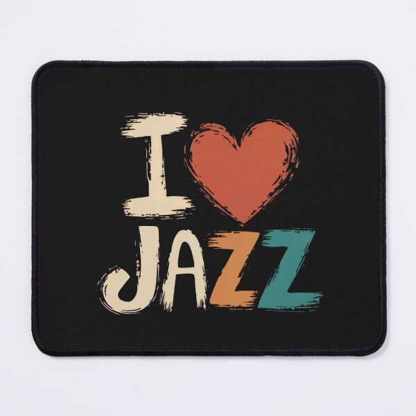 Item preview, I Love Jazz Music Lover Vintage Design designed and sold by Anniko Art Studio.