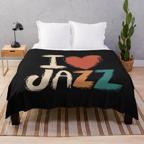 Item preview, I Love Jazz Music Lover Vintage Design designed and sold by Anniko Art Studio.