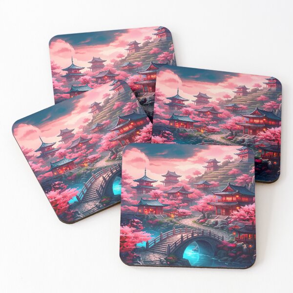 Item preview, Sacred Blossom Shrine: Japanese Landscape designed and sold by Bryghte.