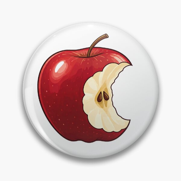 Artikelvorschau, Apfel Design: Roter Apfel mit Biss entworfen und verkauft von Art for Every Person.