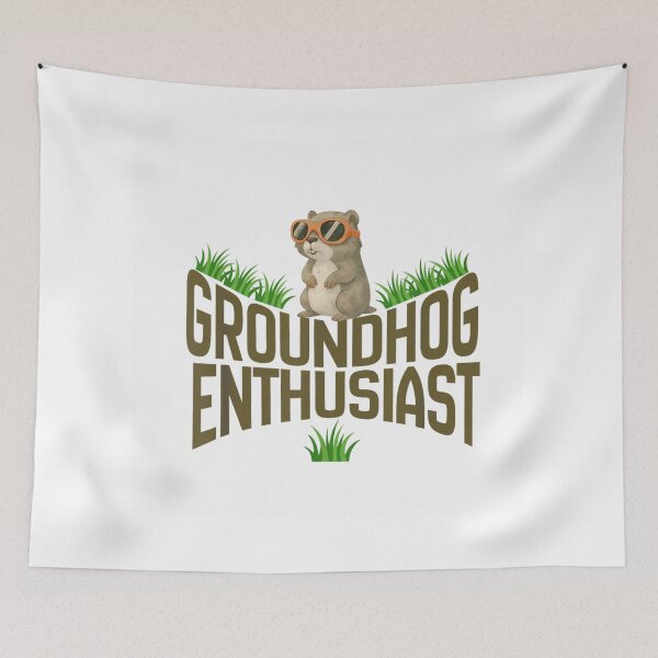Item preview, Groundhog Enthusiast Wearing Sunglasses In Grass Cute Wild Animal Mascot Graphic designed and sold by MariCanal.