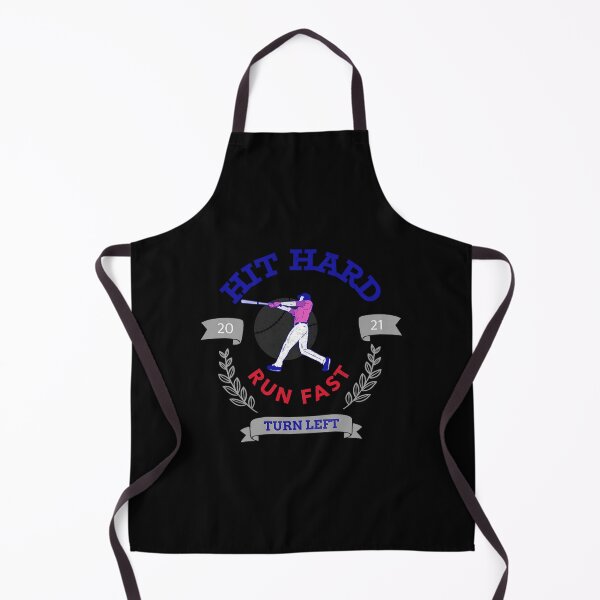 Item preview, Hit Hard Run Fast Turn Left Baseball Mlb Sports Bat Pitcher Catcher Hitter designed and sold by vinuthna9.