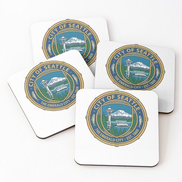 Item preview, Seattle Emerald City Space Needle Mount Rainier Ferry designed and sold by k3rstman1.