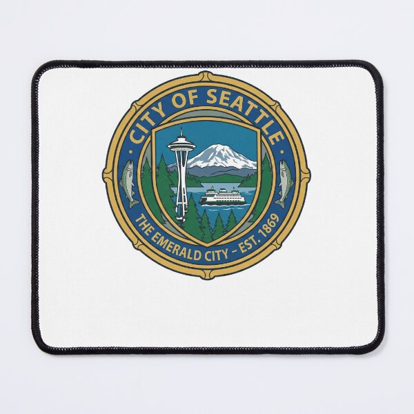 Item preview, Seattle Emerald City Space Needle Mount Rainier Ferry designed and sold by k3rstman1.
