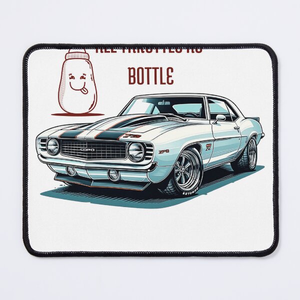 Item preview, ALL THROTTLE NO BOTTLE WHITE CAMARO 1 designed and sold by MITS26.